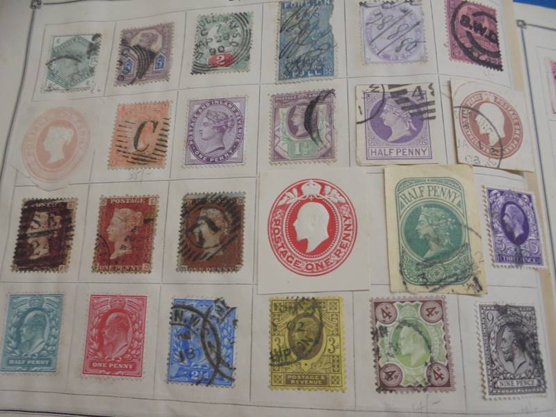 An early stamp album including penny black, 2d blue, Victorian, European, Commonwealth - Image 12 of 21