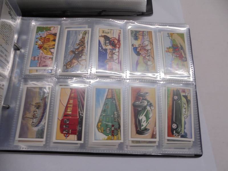 Two albums of sets of cigarette cards. - Image 10 of 12