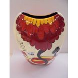 An Old Tupton War hand painted vase, 30 cm tall.