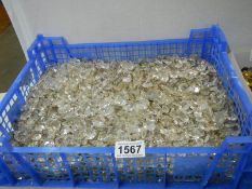 A large quantity of chandelier buttons. COLLECT ONLY.
