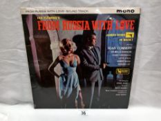 John Barry From Russia With Love Soundtrack United Artists, SULP 1052 1963. Vinyl Ex Cover VG+