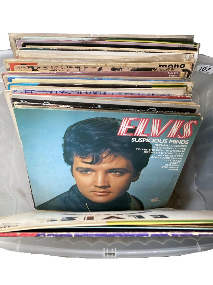 A Box of LPs including Pink Floyd, Elvis, Beatles, Tom Jones etc - Image 2 of 2
