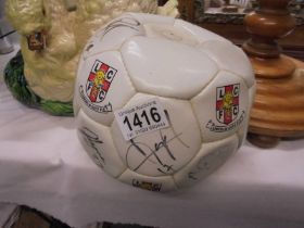 A signed Lincoln City football.