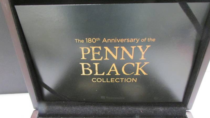 A cased 'Penny Black Collection' comprising a silver penny black and an 1840 penny black. - Image 3 of 3