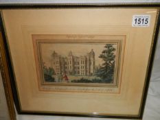 A framed and glazed 19th century copper engraving of Workshop Nottinghamshire, COLLECT ONLY.