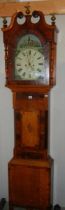 A good Victorian mahogany eight day Grandfather clock by Robinson, Brigg. COLLECT ONLY.