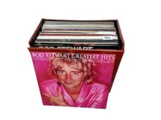 A Box of mixed LPs & Singles