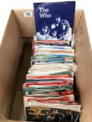 A Box of 1960's - 1970's singles including Beatles, Shadows Stones etc