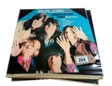 A quantity of Rolling Stones LPs including some early presses