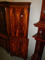 A good quality mahogany corner cabinet, COLLECT ONLY.