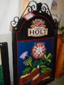 A 20th century double sided Joseph Hold Brewery lithograph pub sign 'The Union Tavern',