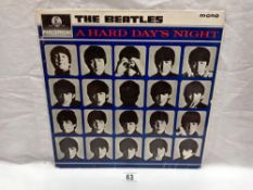 The Beatles A Hard Days Night Parlophone Label, Mono PMC 1230. Vinyl VG Cover VG