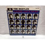 The Beatles A Hard Days Night Parlophone Label, Mono PMC 1230. Vinyl VG Cover VG