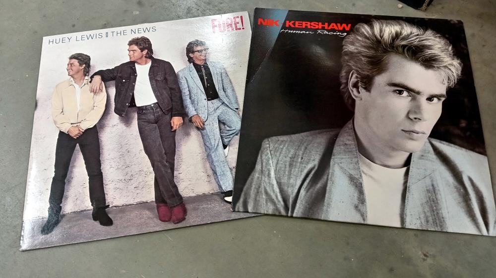 40+ 1980's LPs including Huey Lewis, ABC, Nik Kershaw etc Vinyl mixed con, Covers used - Image 4 of 6