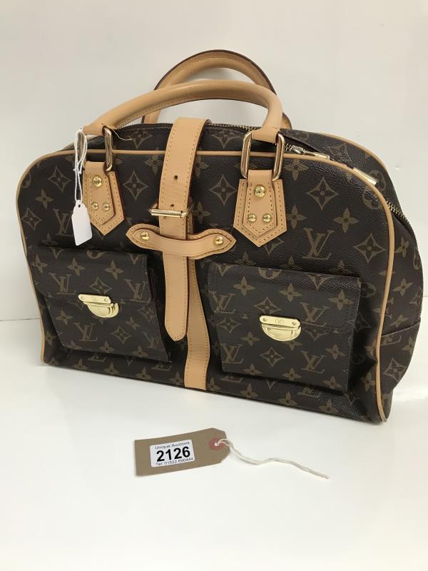 Beautiful handbag with monogram and matching purse - Image 7 of 12