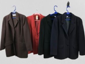Four lovely ladies jackets in various size colour and style size 14/16