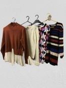 Four knitted tops including Garry Webber approx. size 10