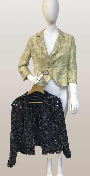 Two Woven boucle jackets. River Island size 12 and Kaleidoscope size 14