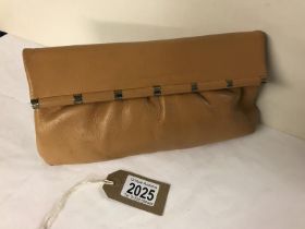 Vintage leather clutch by Jane Shilton. 27 x 16 x4cm