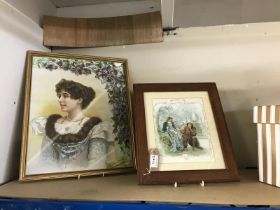 Two lovely pictures in frames