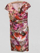 New Floral Print Cocktail dress Size 10. Veni Infantino Italian Designer