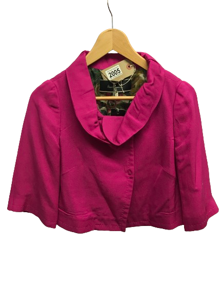 Paul Smith Italian Silk Mix fuchsia jacket, size 42, floral lined