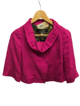 Paul Smith Italian Silk Mix fuchsia jacket, size 42, floral lined