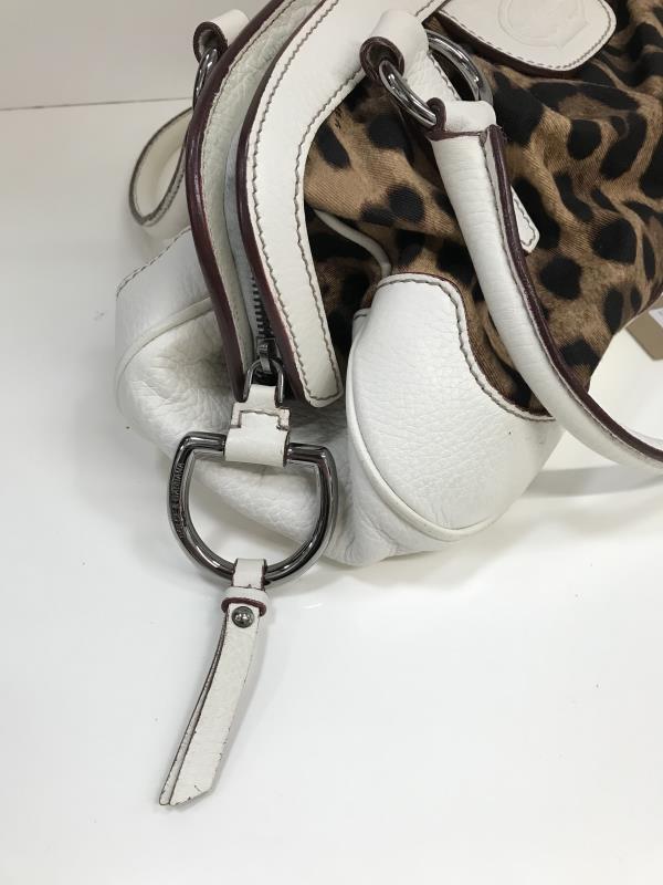 Beautiful handbag in Cream and Leppard print - Image 4 of 8