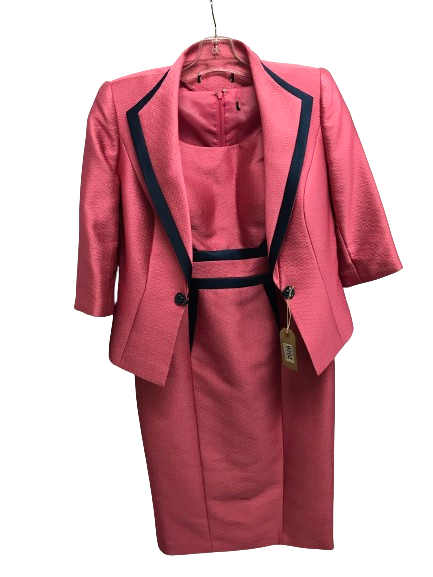 Italian tailored suit and dress, mother of the bride collection, new pink and navy. VERI INFANTINO - Image 5 of 6