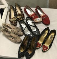 Six pairs of ladies shoes. Various design & styles including Capollini & New West