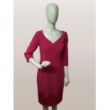 Mother of the bride collection pink tailored dress, lace hem, new. VENI INFANTINO Italian