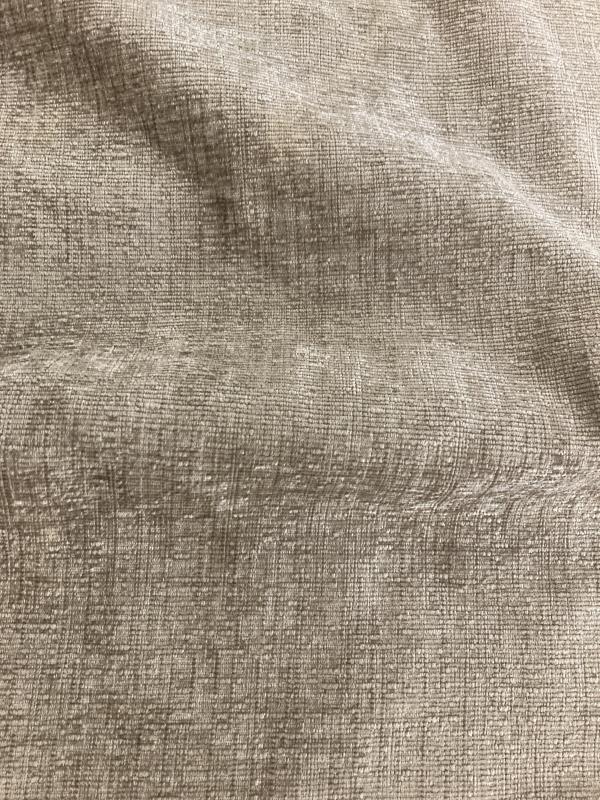 A Pair of Beige velvet like textured curtains (drop 215cm. 200cm top 160cm - Image 2 of 6