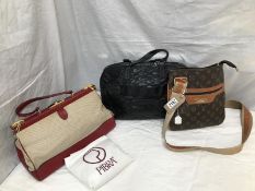Three beautiful handbags