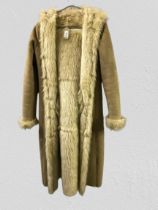 A beautiful coat brand new 1980s ladies Afghan long coat size 14