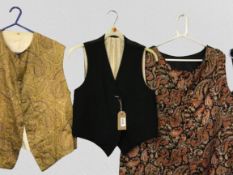 Six waistcoats, various size, style and colour