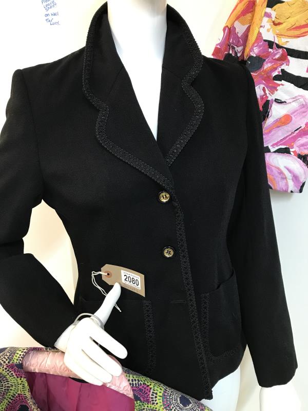 Three Jackets 1x Wallis Black size 12. 1x TU Multi coloured Size 16. 1x Peulggi Italy Size 40 - Image 2 of 4