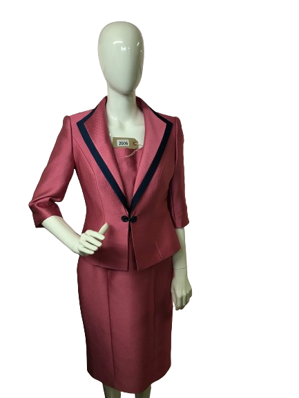 Italian tailored suit and dress, mother of the bride collection, new pink and navy. VERI INFANTINO - Image 2 of 6