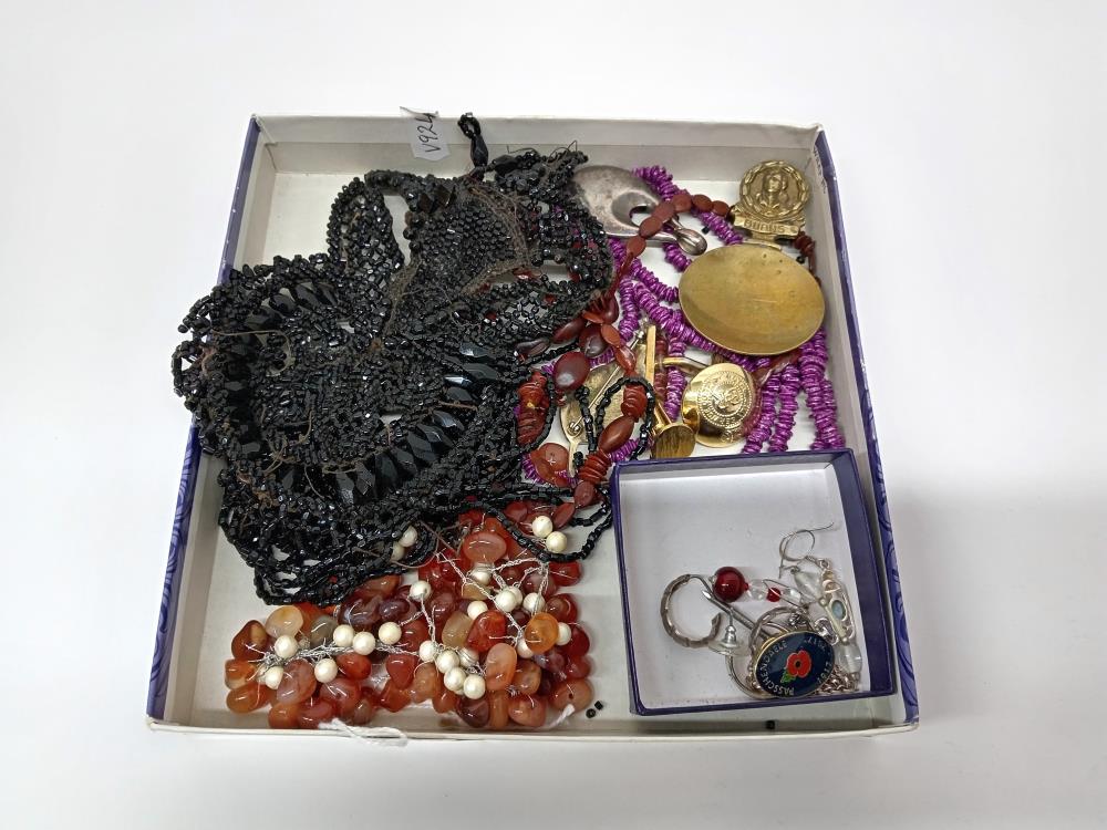 A quantity of costume jewellery including cufflinks, earrings & necklaces etc. - Image 2 of 2