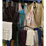 A collection of M&S plus other as new clothing including trousers, tops, dresses, jacket & a