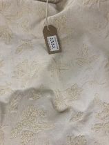 Pair of cream embroidered curtains Curtains 240cm drop 120 wide