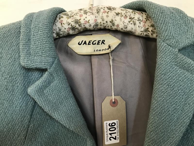 Jaeger London- vintage teal coat with functional pockets - Image 3 of 3