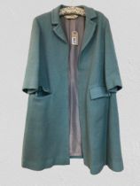 Jaeger London- vintage teal coat with functional pockets