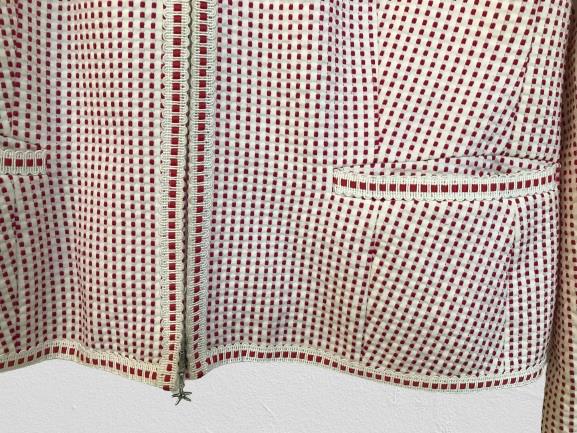 2x short jackets, 1 dogtooth pattern and 1 red and white - Image 4 of 6