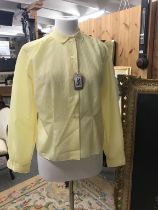 An original true vintage yellow rayen shirt, styled by Elise Whiteley Ltd, BS 38