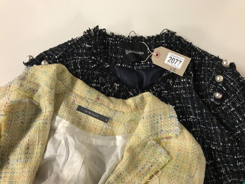 Two Woven boucle jackets. River Island size 12 and Kaleidoscope size 14 - Image 7 of 7