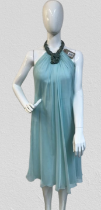 New pale Green cocktail dress (chiffon) Veni Infantino Italian