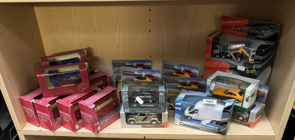 A good selection of mixed boxed diecast including Cararama, Ford Capri etc