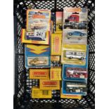 A quantity of various matchbox models including blister packs