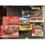 A Corgi 298 Ferrari 308GTS, AirFix Jaguar e-Type starter set, Johnny lightning etc