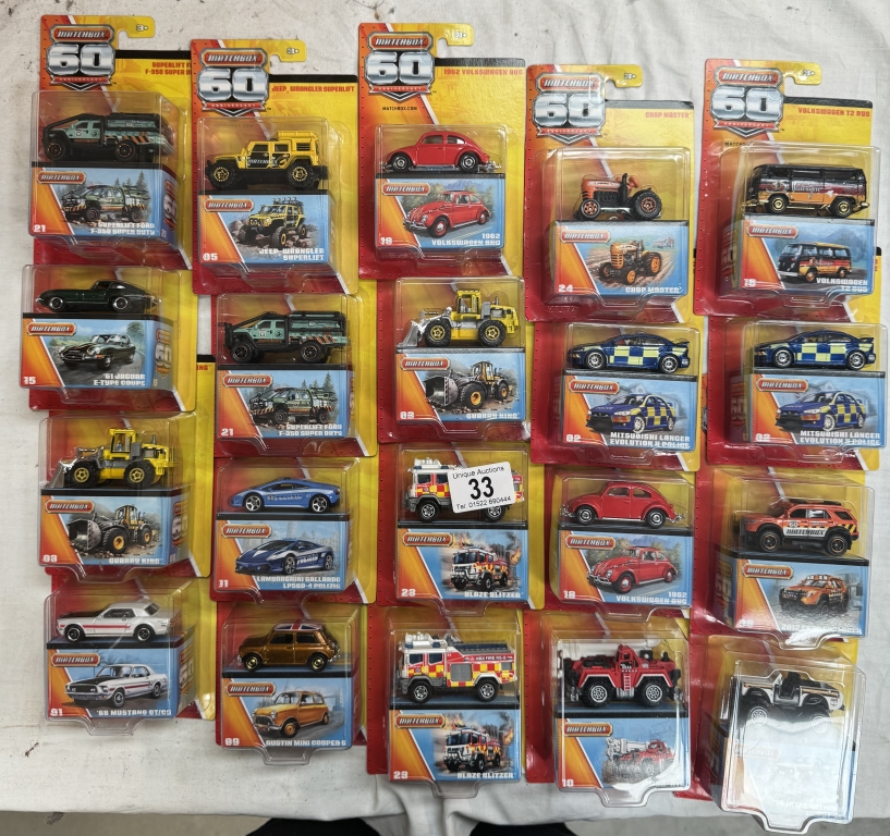 32 Matchbox 60th anniversary models in boxes and blister packs - Image 2 of 3